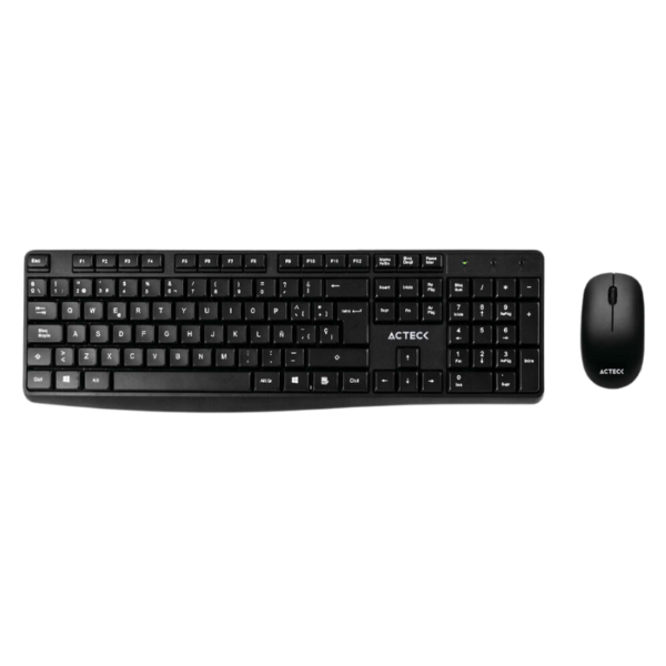 KIT DE TECLADO Y MOUSE ACTECK MK440 INALÁMBRICO, NEGRO